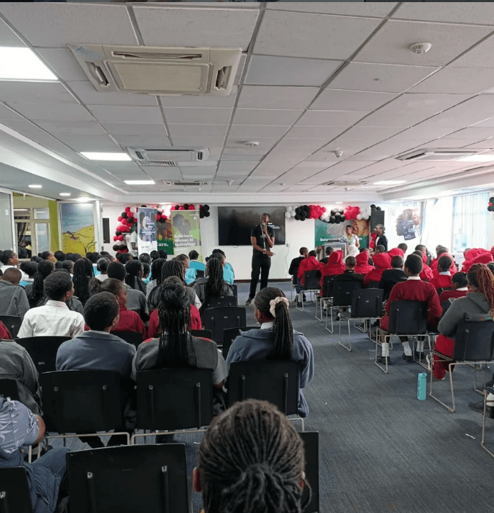 Students learning astronomy